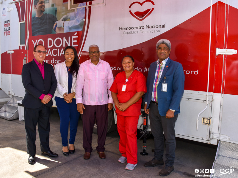 Dirección General de Jubilaciones y Pensiones se une a campaña de donación voluntaria de sangre