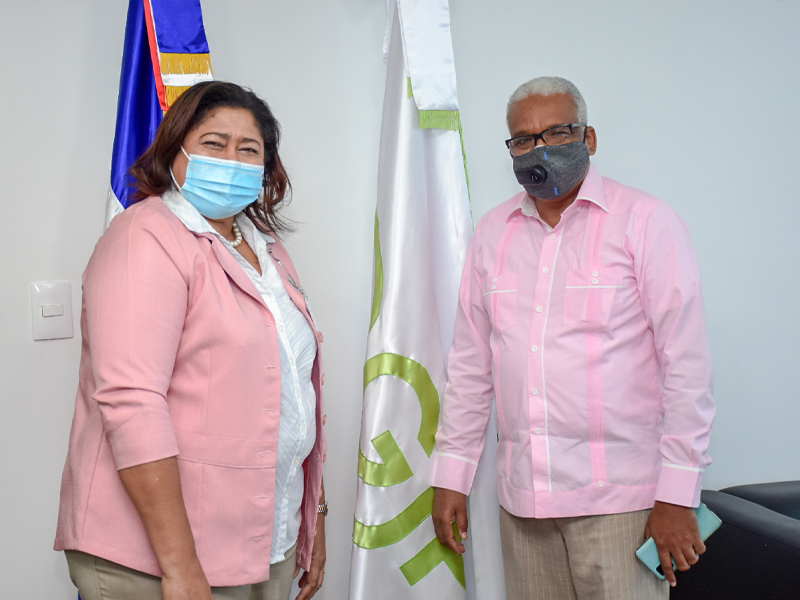 Director general de la DGJP recibe visita de cortesía de la presidenta del CODOPENF