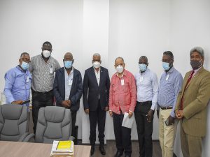 El director general de la Dirección General de Jubilaciones y Pensiones a Cargo del Estado (DGJP), licenciado Juan Rosa, recibió una Comisión encabezada por el señor Rafael (Pepe) Abreu, presidente de la Confederación Nacional de Unidad Sindical (CNUS).