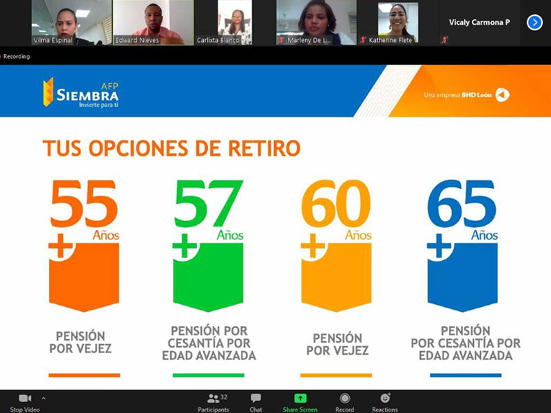 Dirección General de Jubilaciones y Pensiones dicta charla sobre Fondos de Pensiones y Ley 87-01.