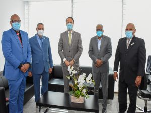 Director General de Jubilaciones y Pensiones recibe directivos de la Reserva de la Policía Nacional