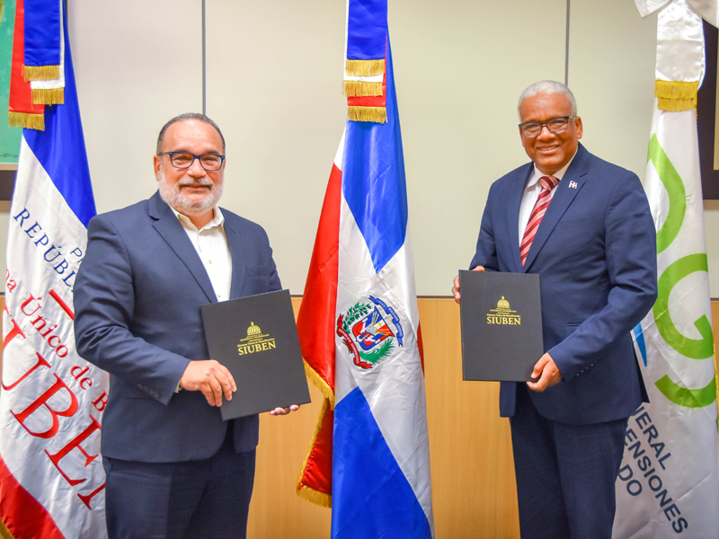 Jubilaciones y Pensiones a Cargo del Estado y SIUBEN firman acuerdo de colaboración