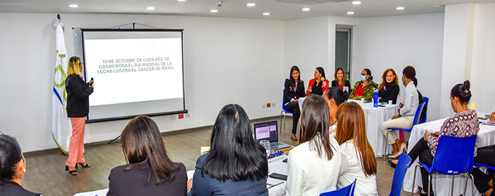 Colaboradoras de la DGJP reciben charla sobre el Cáncer de mama