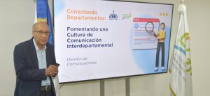 Con la finalidad de fortalecer las capacidades de comunicación y fomentar una cultura de intercambio de información entre los departamentos y áreas que integran la Dirección General de Jubilaciones y Pensiones a Cargo del Estado (DGJP), la División de Comunicaciones realizó una charla en la cual estuvieron presentes los departamentos de Recursos Humanos y Administrativo.