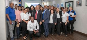 La Dirección General de Jubilaciones y Pensiones a Cargo del Estado (DGJP), a través de la División de Seguimiento al Sistemas de Reparto, impartió la charla “Sistema de Reparto, Procedimientos y Beneficios para los Afiliados” a colaboradores del Instituto Nacional de Protección de los Derechos del Consumidor (PRO-CONSUMIDOR) en procura de brindar conocimientos sobre normativas y beneficios del Sistema.