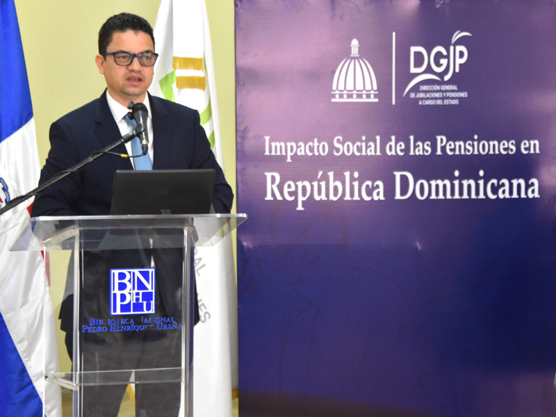 La Dirección General de Jubilaciones y Pensiones a Cargo del Estado (DGJP), realizó el foro “Impacto Social de la Pensiones en República dominicana, Reducción de Pobreza y Avances”, un importante espacio de análisis, reflexión e intercambio de experiencias sobre los avances, desafíos y perspectivas del sistema previsional de la República Dominicana. La Dirección General de Jubilaciones y Pensiones a Cargo del Estado (DGJP), realizó el foro “Impacto Social de la Pensiones en República dominicana, Reducción de Pobreza y Avances”, un importante espacio de análisis, reflexión e intercambio de experiencias sobre los avances, desafíos y perspectivas del sistema previsional de la República Dominicana.