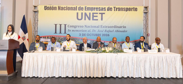 La Dirección General de Jubilaciones y Pensiones a Cargo del Estado (DGJP) reafirmó su compromiso con el fortalecimiento de la educación previsional y la orientación sobre los derechos y beneficios de la seguridad social, durante el III Congreso Nacional Extraordinario de la Unión Nacional de Empresas de Transporte (UNET), celebrado en el Hotel Renaissance Jaragua Santo Domingo.
