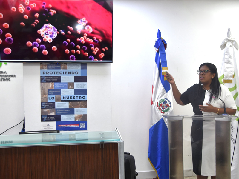Con el propósito de fomentar una cultura de prevención, autocuidado y detección oportuna del cáncer de mama, la Dirección General de Jubilaciones y Pensiones a Cargo del Estado (DGJP) realizó una charla de concientización bajo el lema “Más allá de un toque”. Con el propósito de fomentar una cultura de prevención, autocuidado y detección oportuna del cáncer de mama, la Dirección General de Jubilaciones y Pensiones a Cargo del Estado (DGJP) realizó una charla de concientización bajo el lema “Más allá de un toque”.